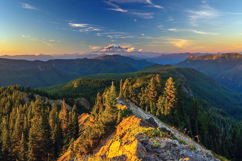 Mount Rainier from the summit of Badger Peak Receiving illumination at - photo 5