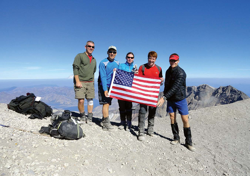 A climbing party including the two co-authors on the summit of Mount St - photo 13