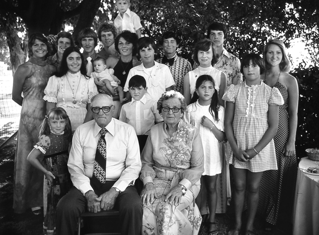 The Rangity Tango Kids with Grandpa and Grandma Rominger on their 50th wedding - photo 2