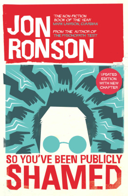 Ronson - So Youve Been Publicly Shamed