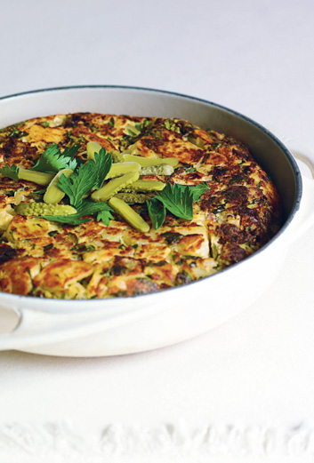 Potato beef and parsley hash Toffee bread pudding Courgette basil - photo 27