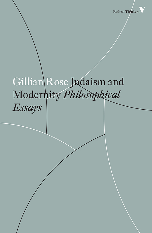 Judaism and modernity philosophical essays - image 1