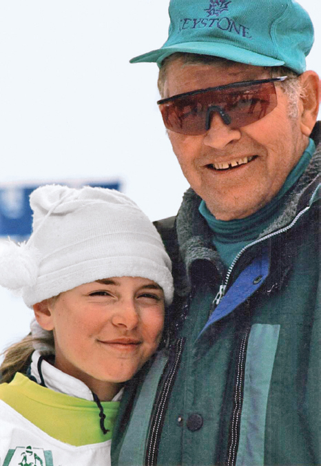 With my Grandpa Don at the Junior Olympics I always enjoyed skiing more than - photo 6