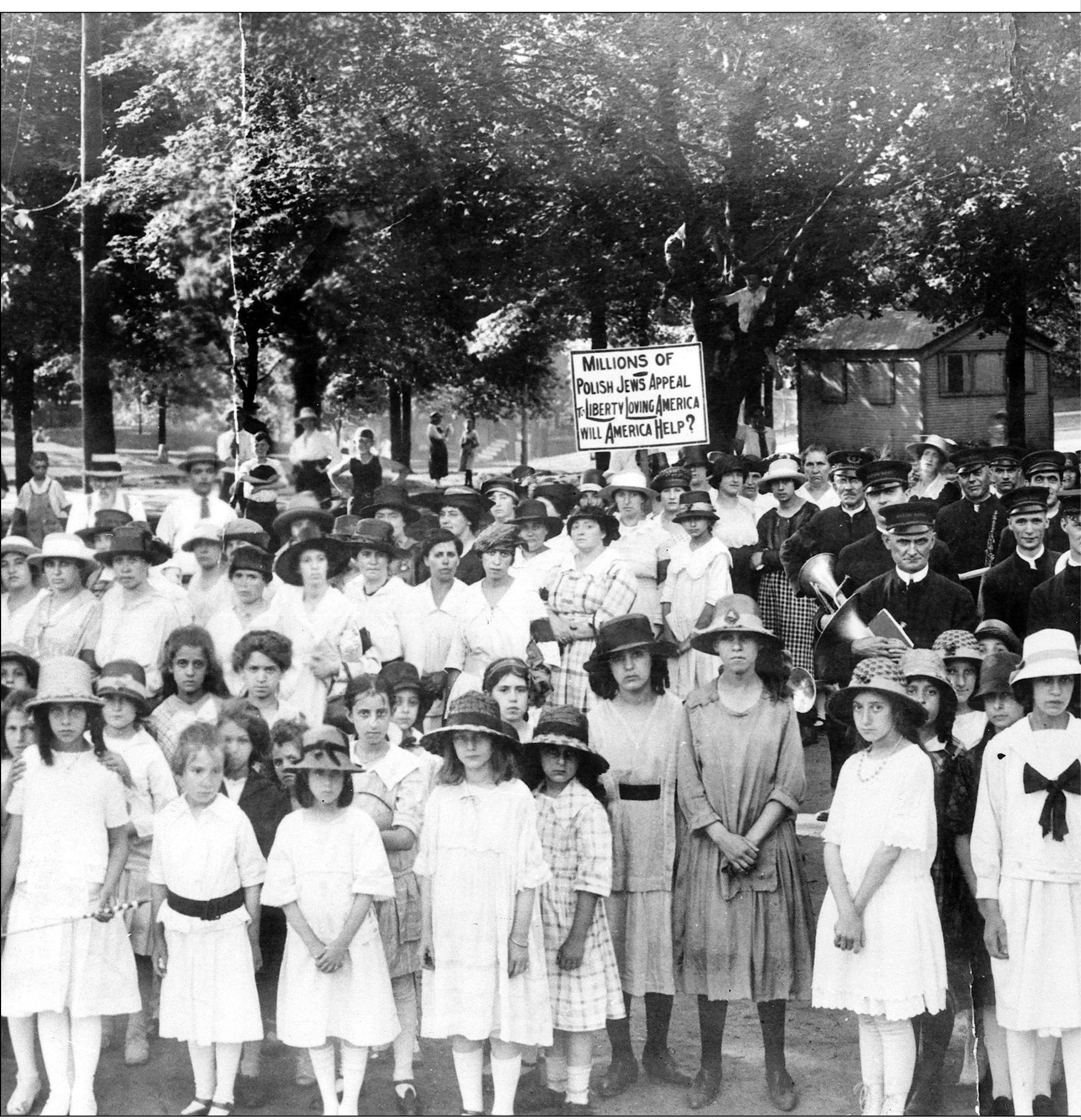 Polish immigrants in Akron join a protest against the ghettos and pogroms of - photo 8