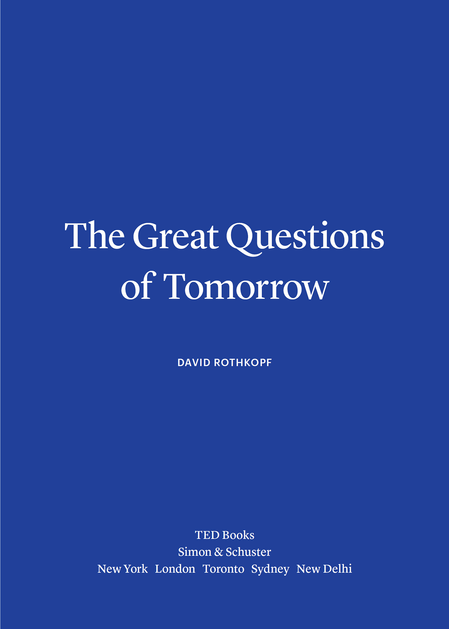 The Great Questions of Tomorrow - image 1