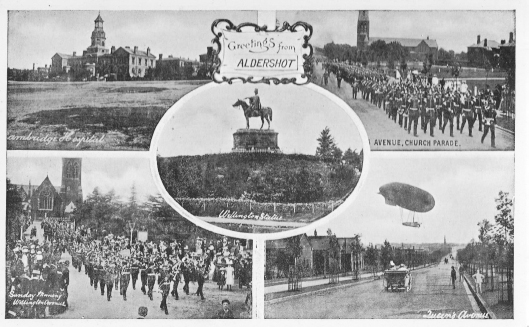 Postcard Greetings from Aldershot Cavalry training at Long Valley - photo 11