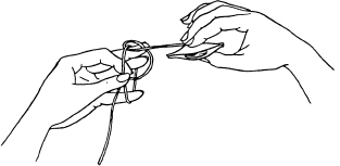 Fig 4 Transfer the knot as before Fig 5 A correct double stitch will - photo 5