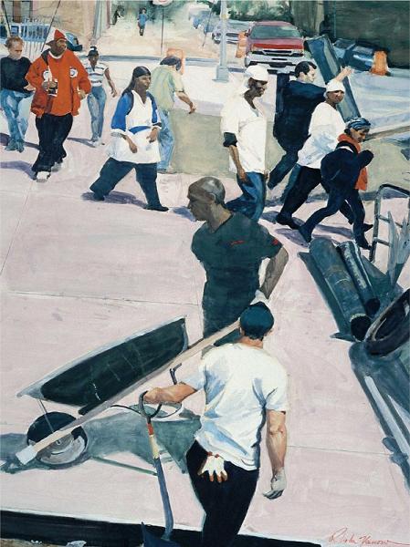 Street Scene Rhoda Yanow 38 32 97cm 81cm Go Your Own Way In this painting - photo 2