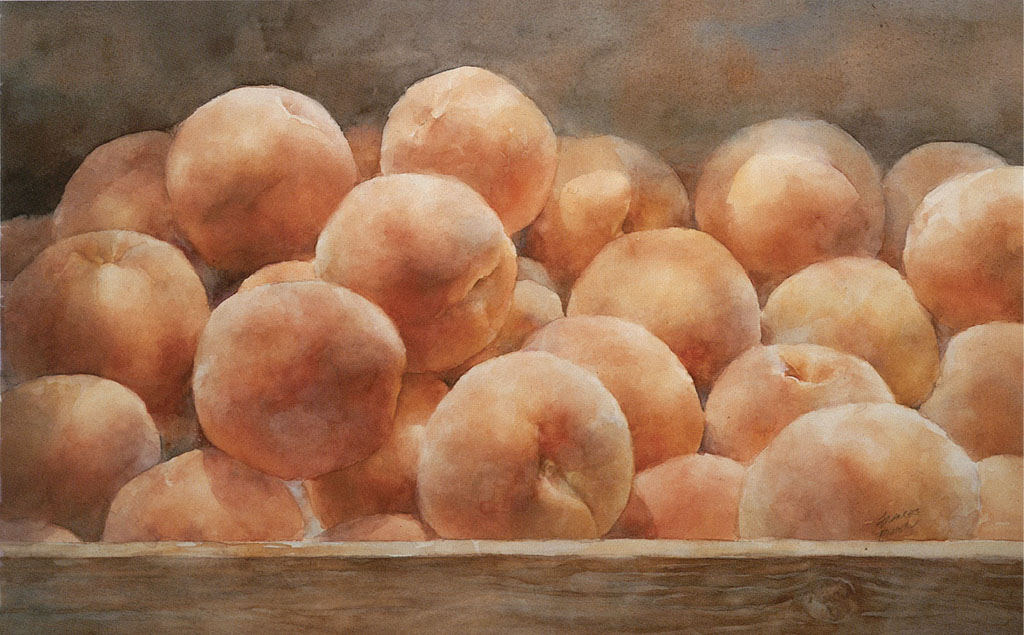 JUST PEACHES FRANCES MILLER Splash 2 p117 watercolor 19 25 48cm 64cm The - photo 9