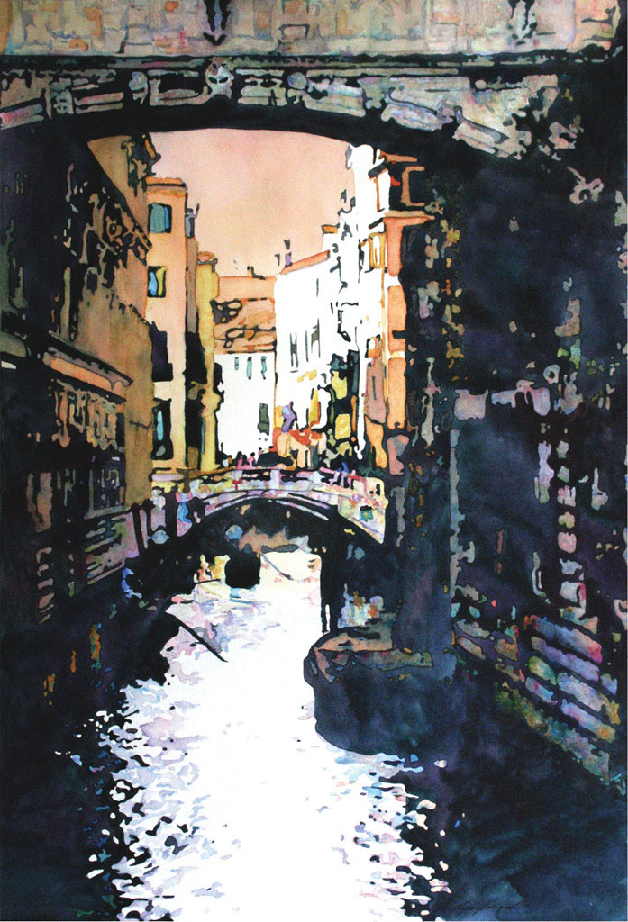 BRIDGE OF SIGHS LYNN HOSEGOOD Splash 12 p83 watercolor on paper 28 19 - photo 5