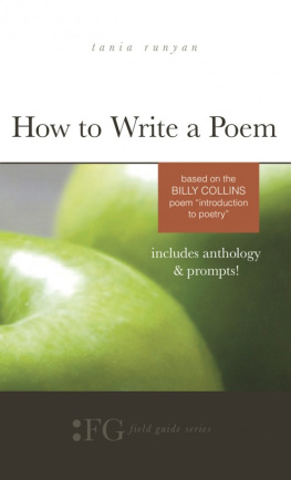 Runyan - How to Write a Poem: Based on the Billy Collins Poem