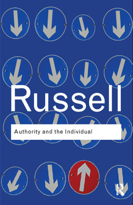 Russell - Authority and the Individual