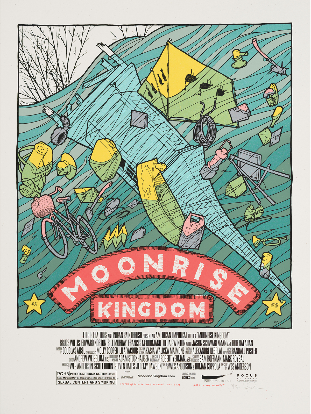 Moonrise Kingdom 2013 Six screens 18 x 24 inches Commissioned - photo 9