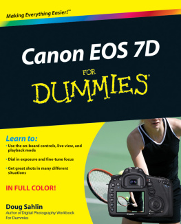 Sahlin Canon EOS 7D For Dummies