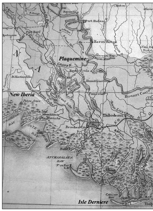 Central Louisiana surveyed in 1861 showing Isle Derniere relative to other - photo 2