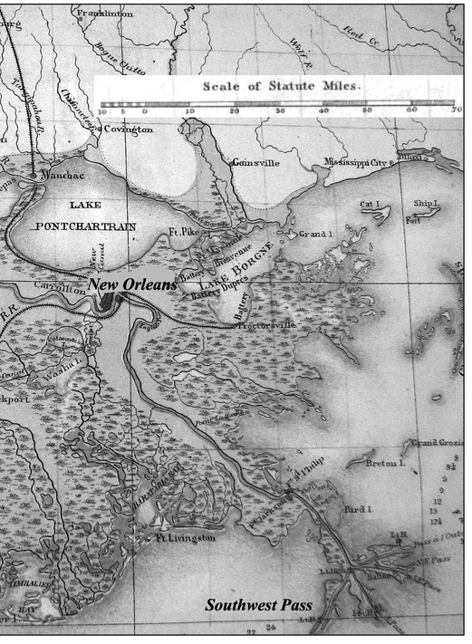 Western half of Isle Derniere from an 1853 survey showing Village Harbor - photo 3