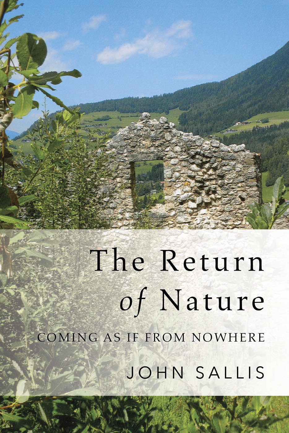 THE RETURN OF NATURE STUDIES IN CONTINENTAL THOUGHT John Sallis editor - photo 1