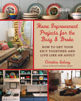 Salway Home improvement projects for the busy & broke: how to get your $h!t together and live like an adult