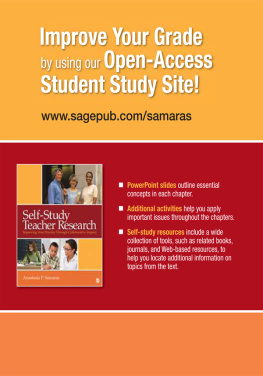 Samaras - Self-study teacher research: improving your practice through collaborative inquiry