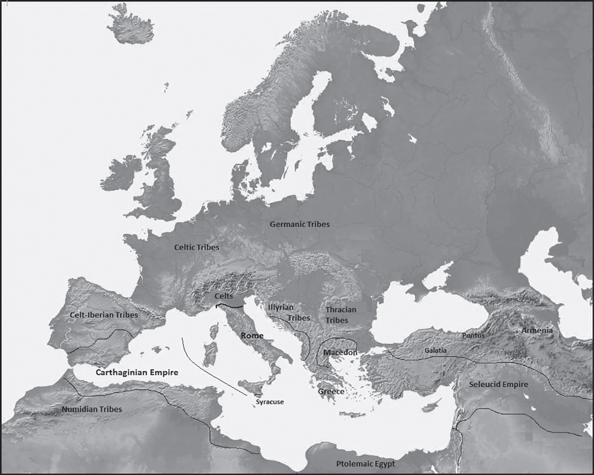 Map 8 The Mediterranean World in 218 BC Introduction In the Shadow of the - photo 8