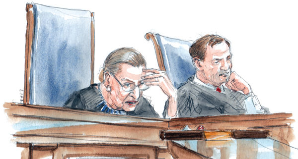 Court artist sketch of Shelby County dissent from the bench June 25 2013 Art - photo 3