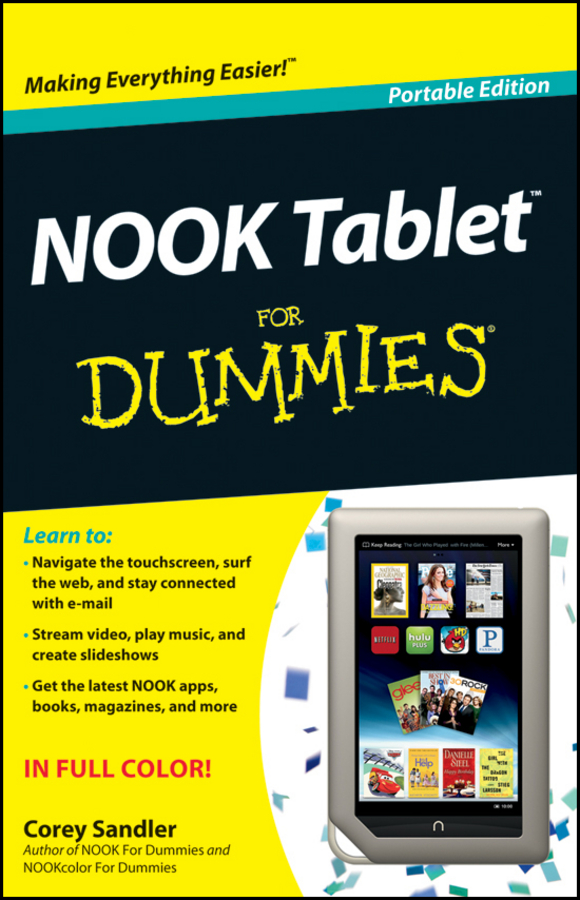 NOOK Tablet For Dummies Portable Edition by Corey Sandler NOOK Tablet For - photo 1