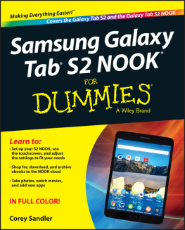 Sandler - Samsung Galaxy Tab S2 NOOK For Dummies