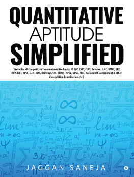 Saneja - Quantitative Aptitude Simplified