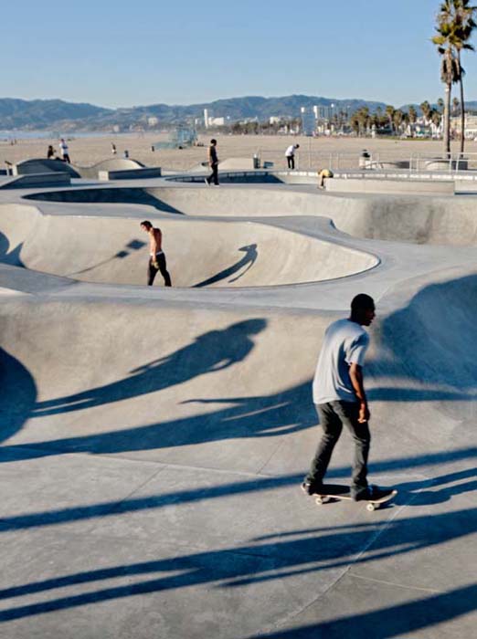 In Los Angeles California skateboarders at a Venice Beach rink symbolize the - photo 7