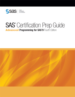 SAS Institute Inc - SAS certification prep guide: base programming for SAS 9