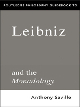 Savile Routledge Philosophy GuideBook to Leibniz and the Monadology