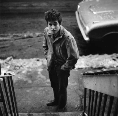 On a cold day in Greenwich Village the young Bob Dylan looks up at his West - photo 7