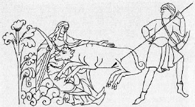 Virgin Capturing a Unicorn after an illustration in a 12th-century European - photo 5