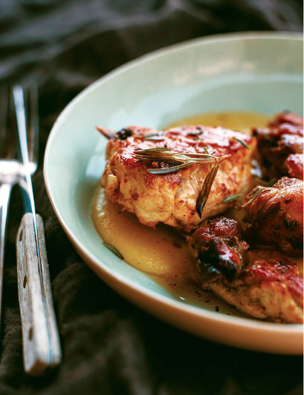 vinegar glossed chicken serves 6 to 8 When rosemary vinegar is added to a pan - photo 6