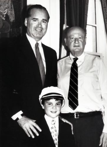 Seen here in the late 1980s Mayor Tanenbaum poses with Ed Koch then mayor of - photo 9