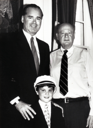 Seen here in the late 1980s Mayor Tanenbaum poses with Ed Koch then mayor of - photo 8