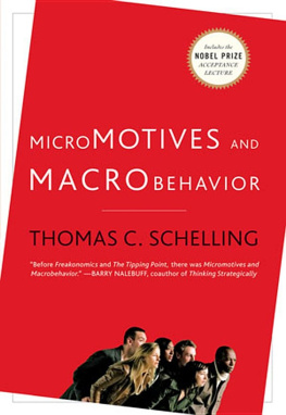 Schelling - Micromotives and Macrobehavior