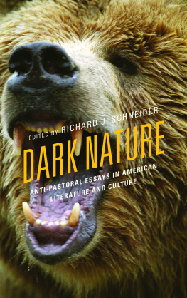 Schneider Richard DARK NATURE: anti-pastoral essays in american literature and culture