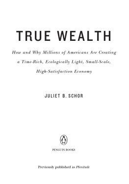 Schor - Plenitude: the new economics of true wealth
