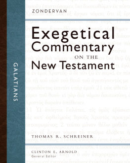 Schreiner Thomas R Galatians: Zondervan Exegetical Commentary on the New Testament