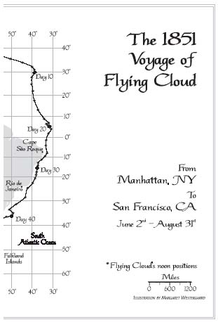 Flying Cloud under sail by N Currier Launching of Flying Cloud April 15 1851 - photo 1