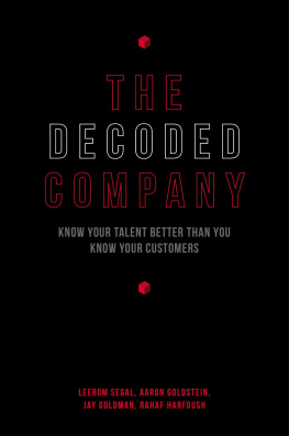 Segal - The decoded company: know your people better than you know your customers