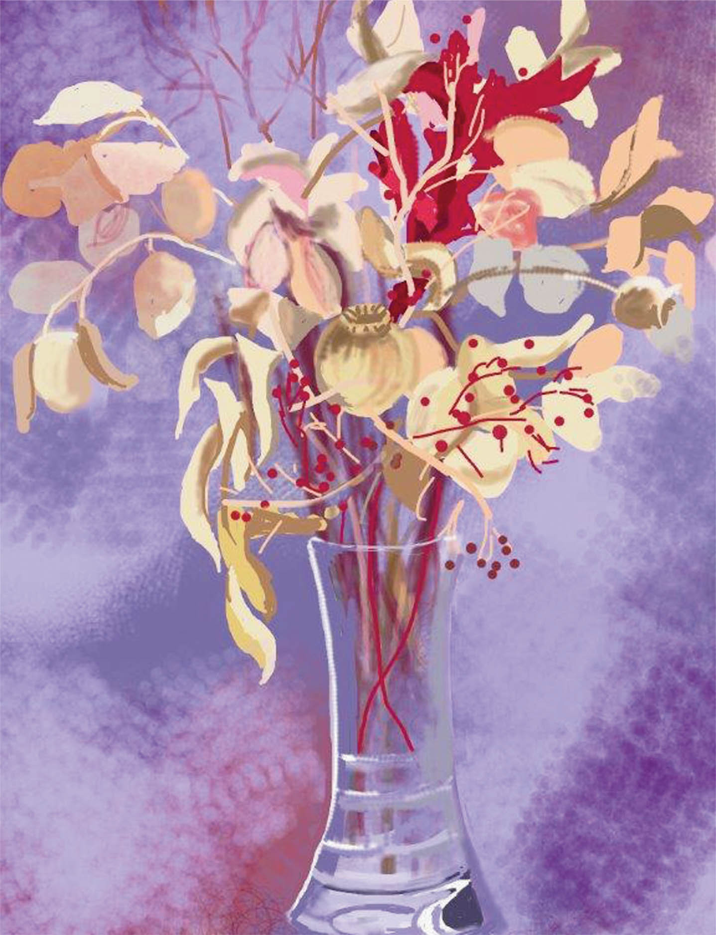 Seeds of Autumn by Janet Phillips Janet completed this picture in her U3A Art - photo 5