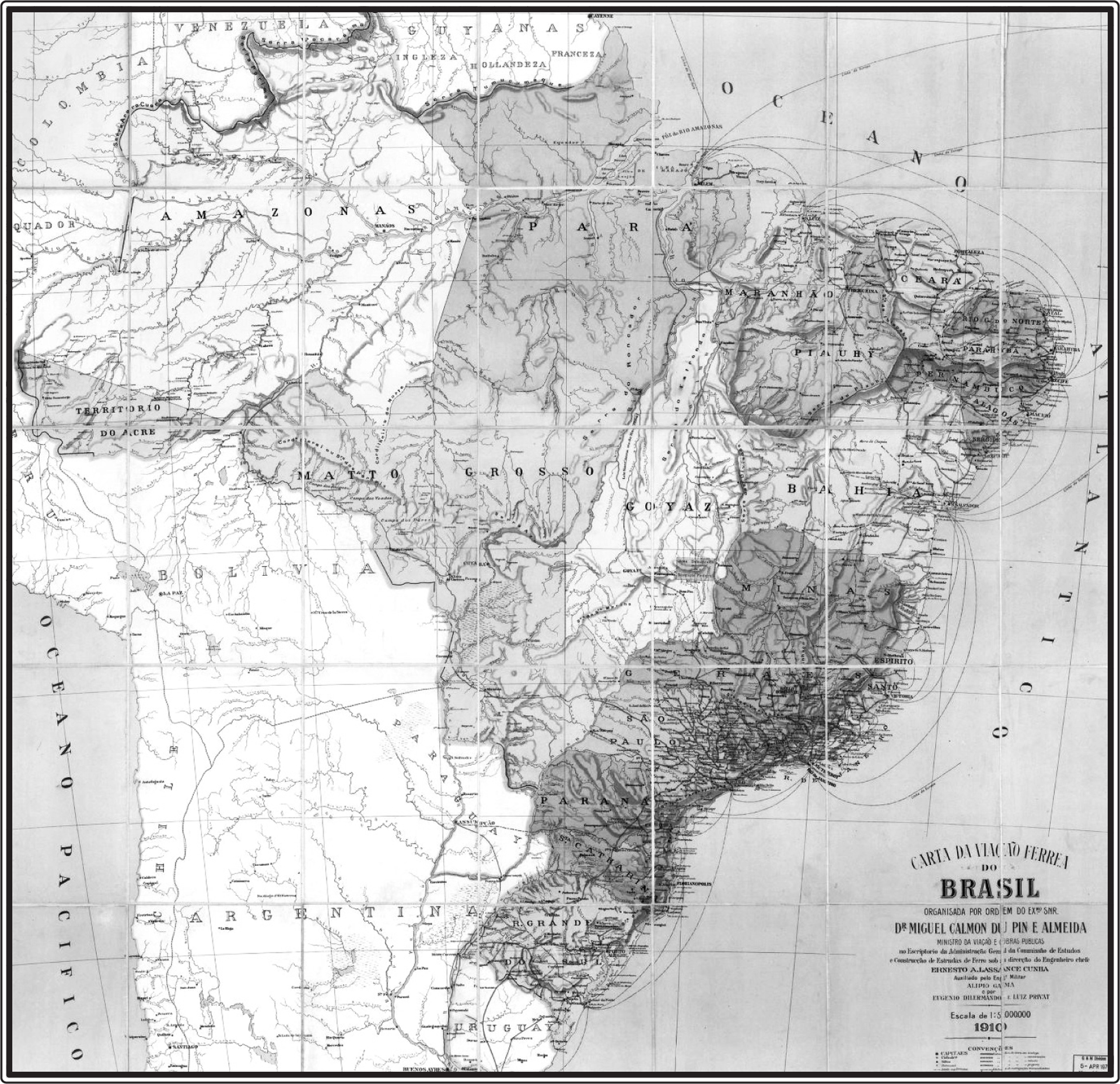 Map of South America in 1913 The dense tropical trees along the rivers edge - photo 4