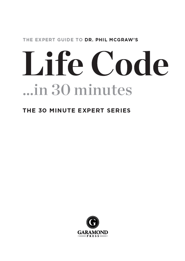 INTRODUCTION At a Glance This book is an extended review of Life Code The - photo 1