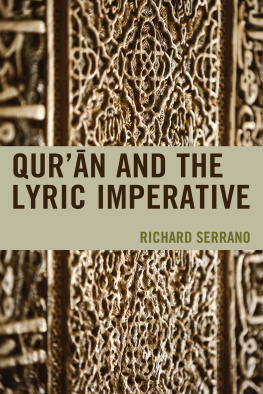 Serrano Qurān and the lyric imperative