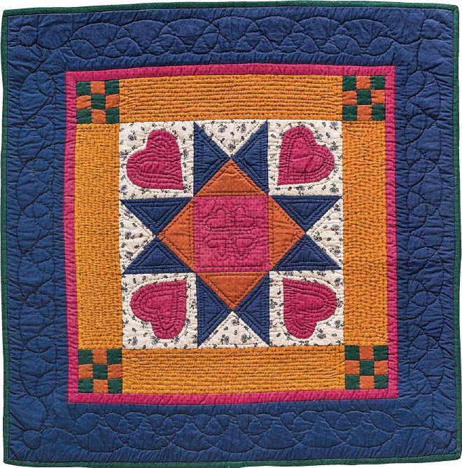 First quilt pieced and hand quilted by Sujata Shah 1992 My husbands career - photo 6