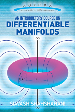 Shahshahani - An Introductory Course on Differentiable Manifolds
