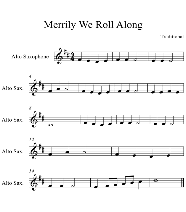 Merrily We Roll Along Alto Saxophone Piano - photo 19