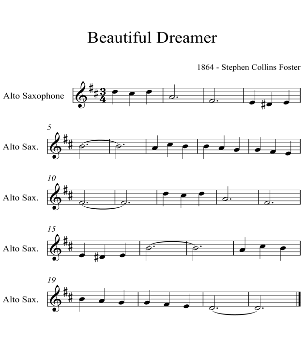 Beautiful Dreamer Alto Saxophone Piano - photo 26